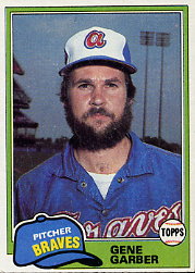 1981 Topps Baseball Cards      307     Gene Garber